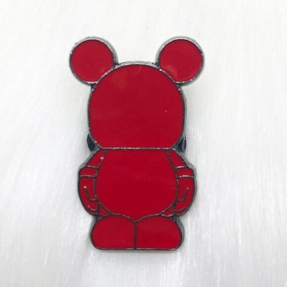 🔮 5/$25 Disney Vinylmation Jr Red Pin - Picture 1 of 3
